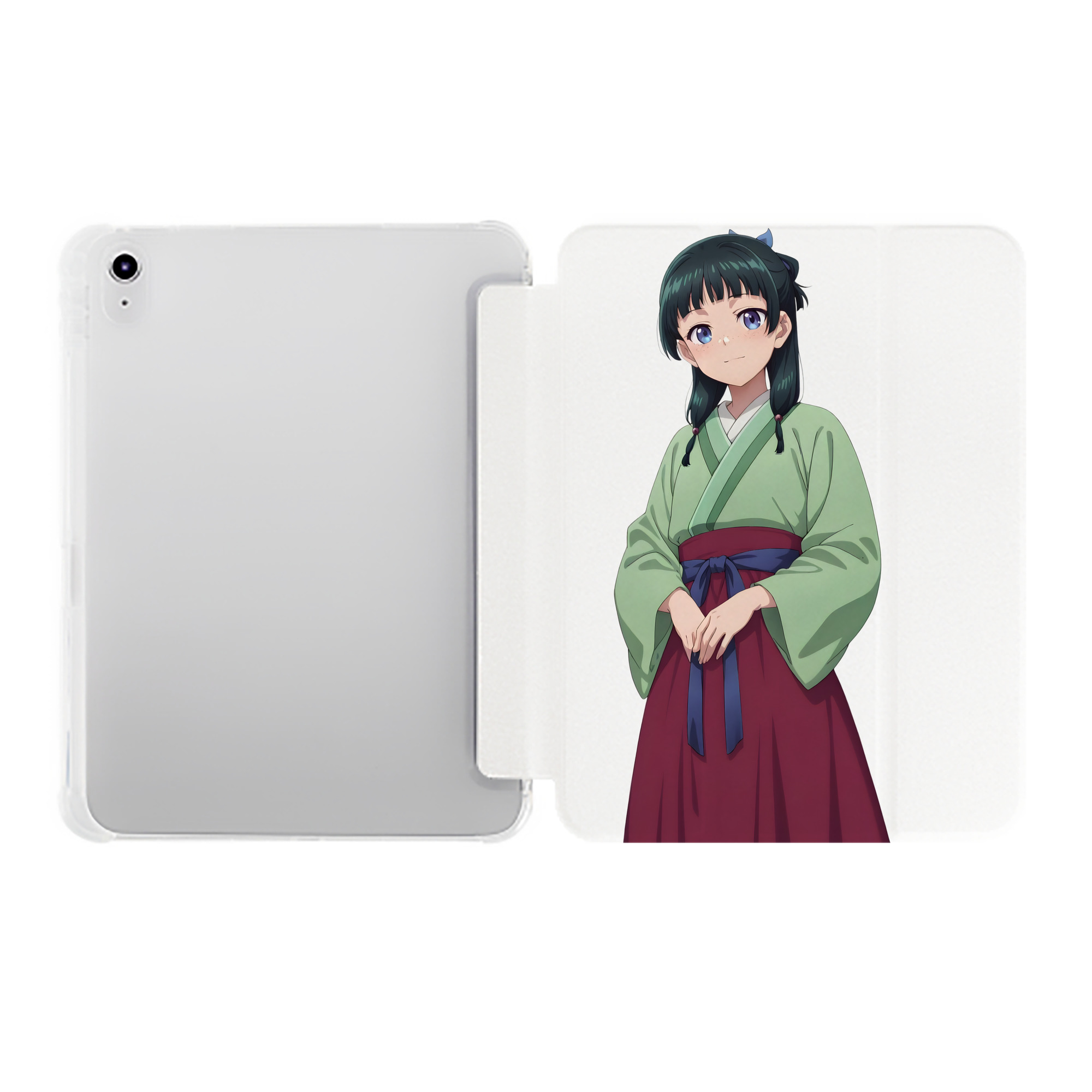 （画像用） 薬屋のひとりごと The Apothecary Diaries IPad ケース ペン収納付き 三つ折りスタンド PUレザー×シリコン 対応機種9.5/10.5/10.9インチ